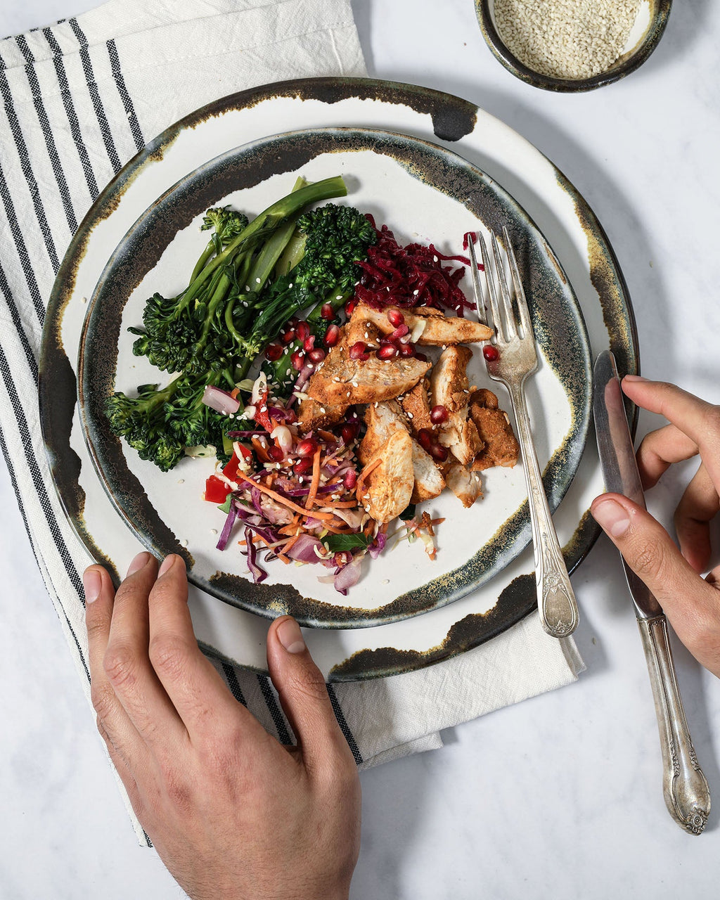 Inkblot Salad Plate