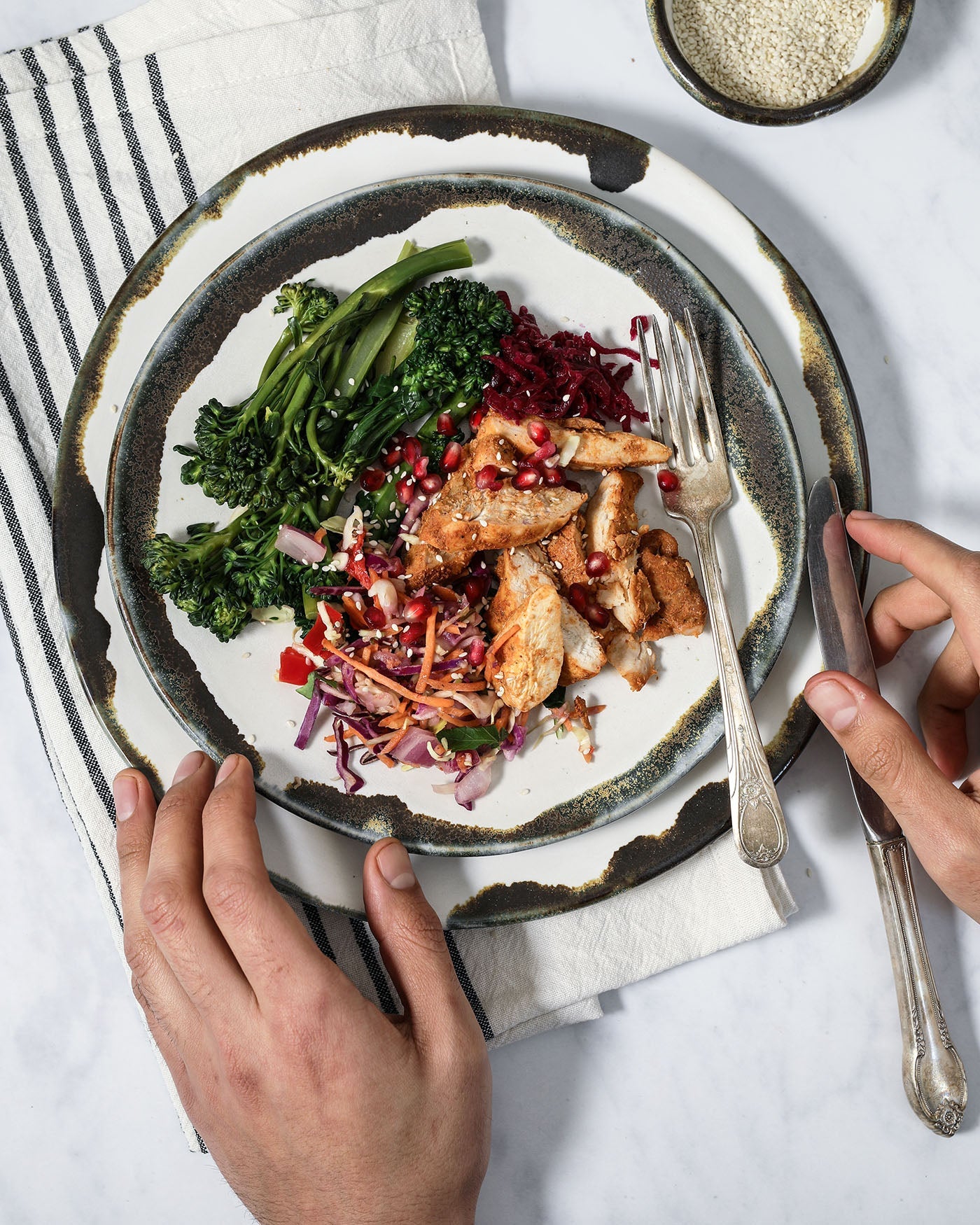 Inkblot Salad Plate
