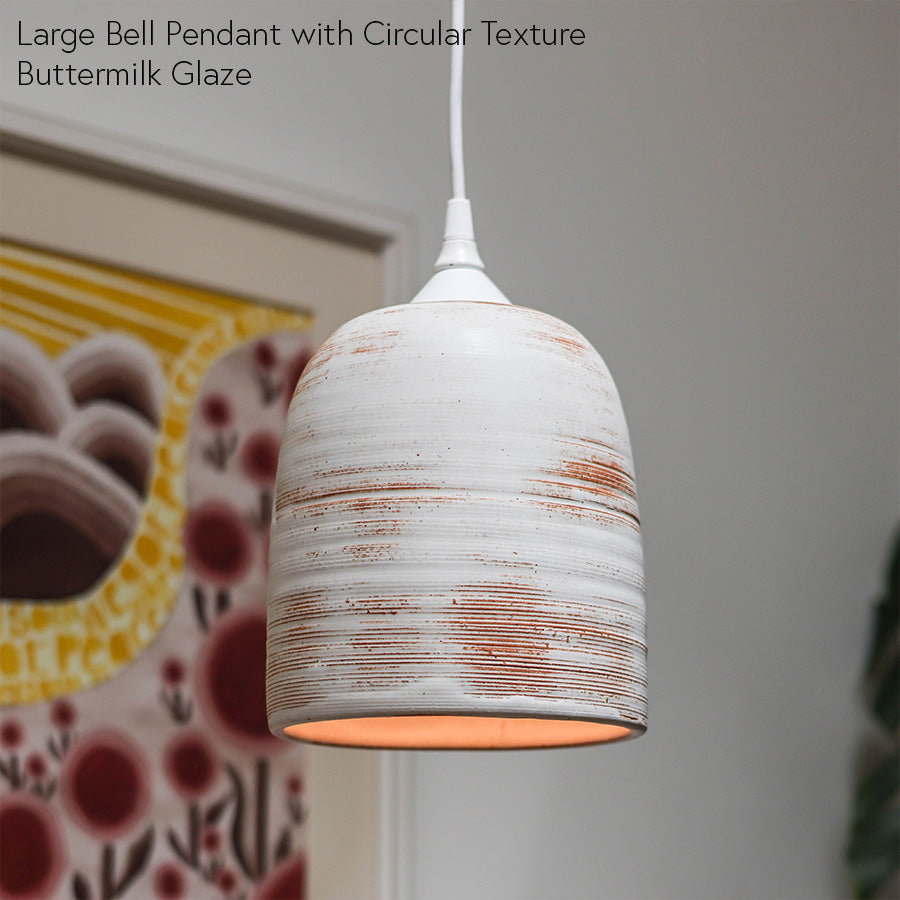Bell Pendant with Circular Texture