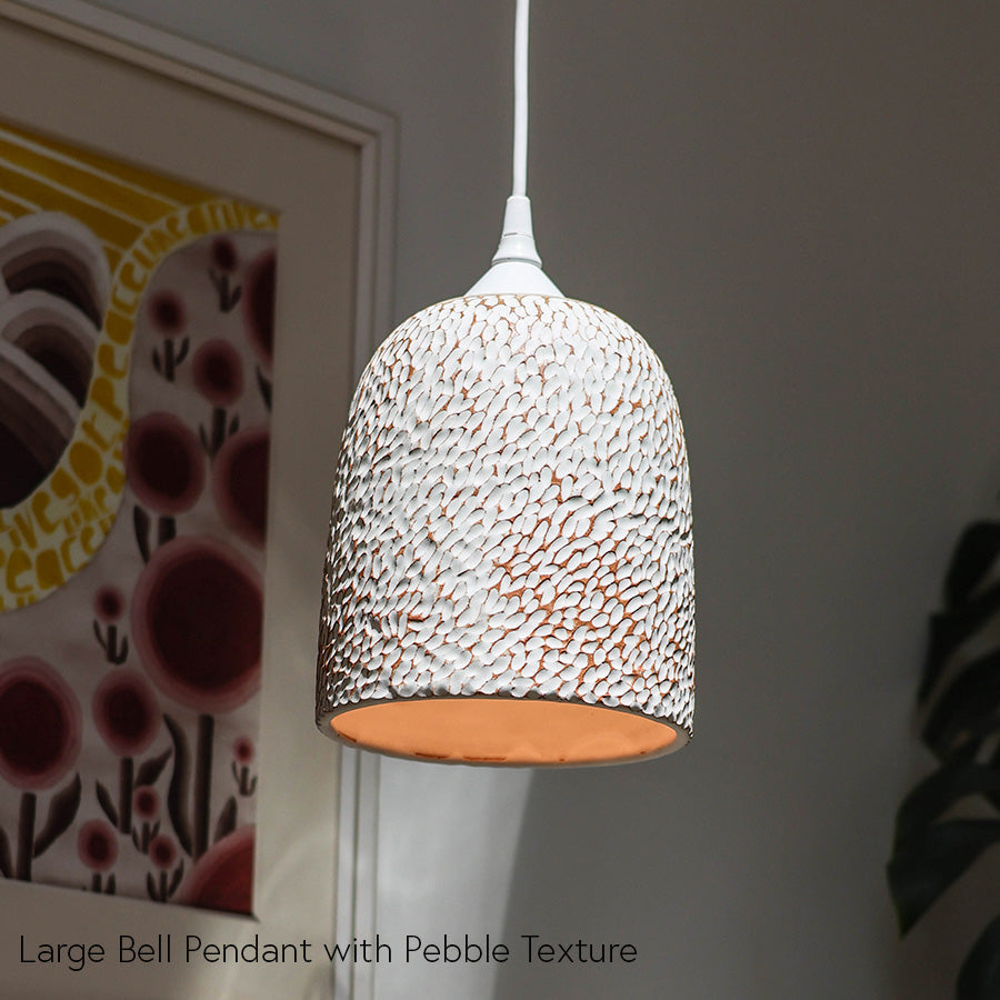 Bell Pendant with Pebble Texture