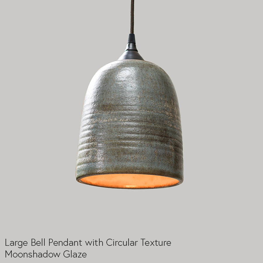 Bell Pendant with Circular Texture